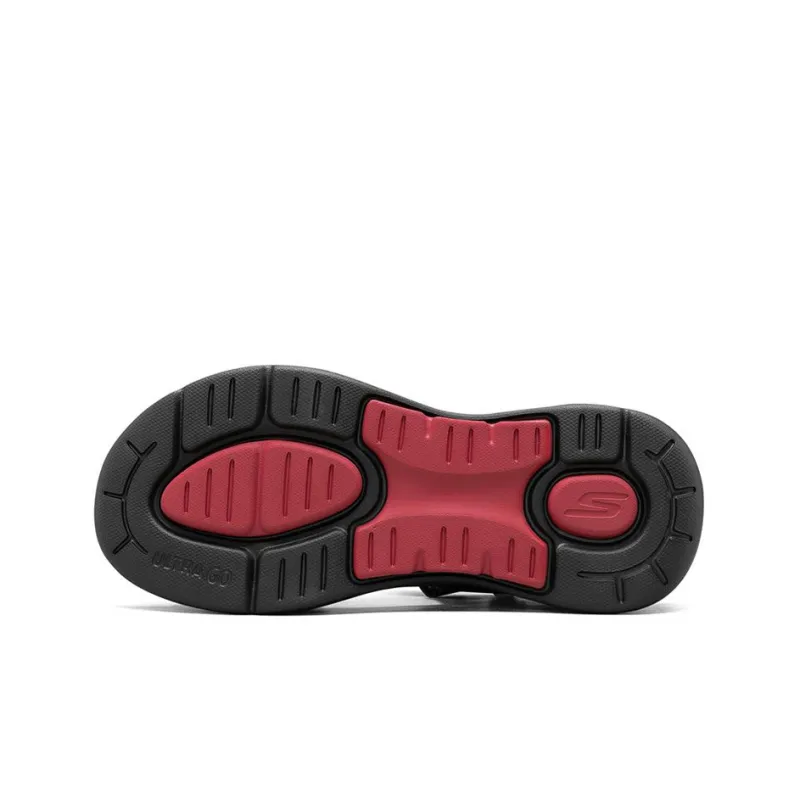 Skechers Go Walk Arch Fit Sandal Beach Sandals Men's Black Red-4