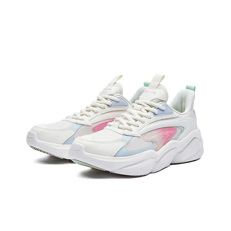 Erke Casual Shoes Women's Low Top White/Blue-1