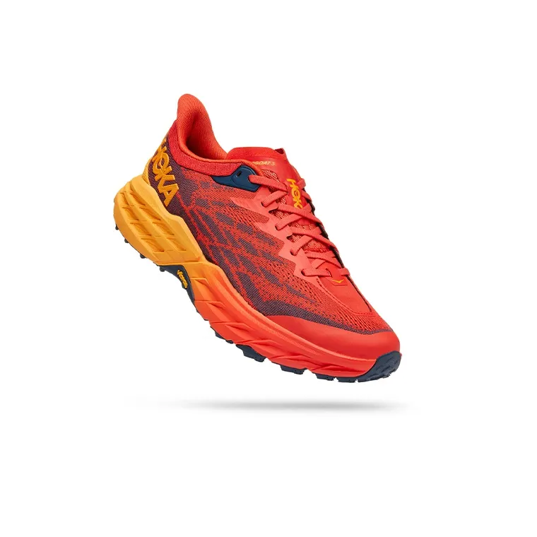 HOKA ONE ONE Speedgoat 5 Fiesta Red Radiant Yellow-2