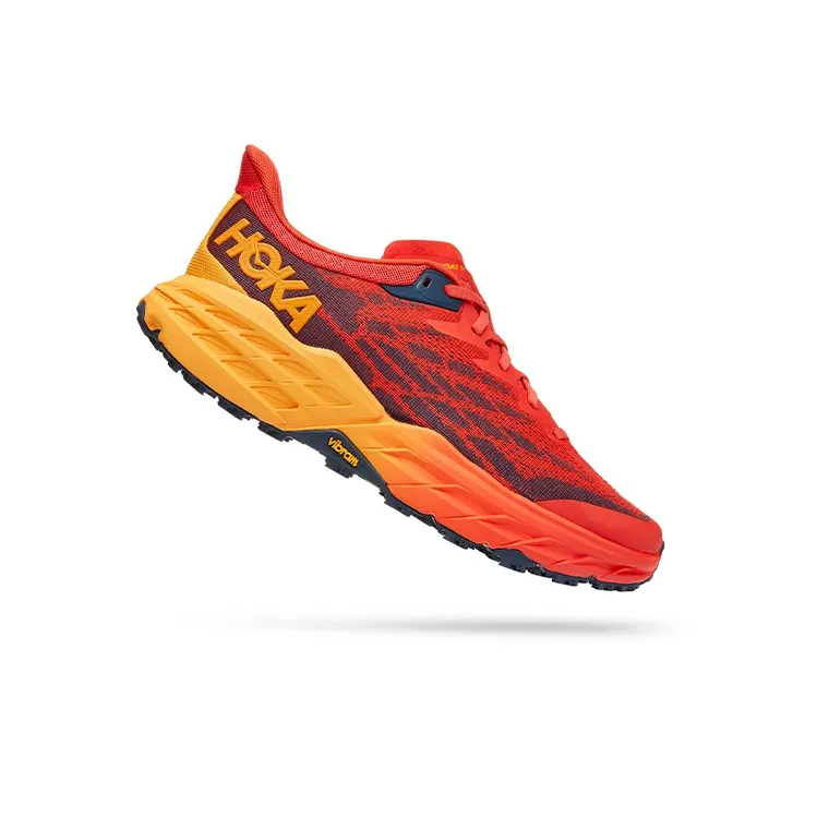 HOKA ONE ONE Speedgoat 5 Fiesta Red Radiant Yellow-1