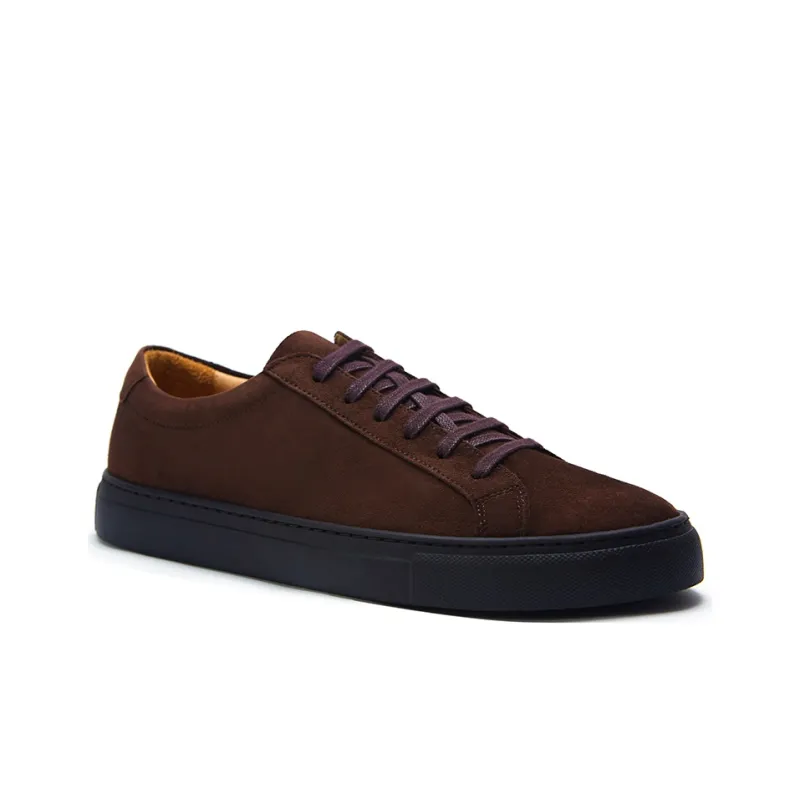CHIORYN Suede Collection Stylish Skateboarding Shoes Men's Coffee-3