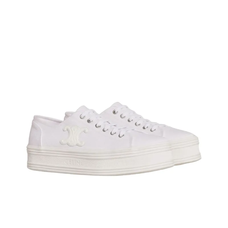 CELINE Low Top Stylish Skateboarding Shoes Women's Neon White-2
