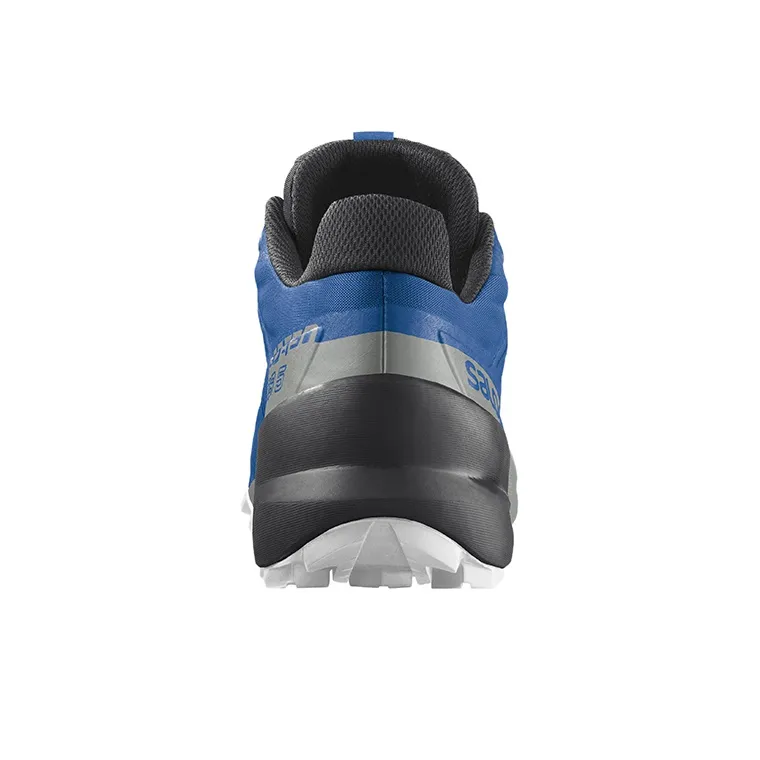 SALOMON Speedcross 5 Wear Resistant Low Top Trail Running Running Shoes Men's Black Blue-3