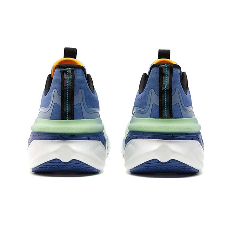 XTEP Polygon 3.0 Breathable Low Top Running Shoes Men's Green Blue Gradient-3