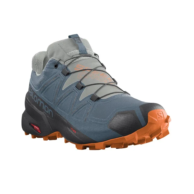SALOMON Speedcross 5 Running Shoes Men Low Top Gray/Blue-1