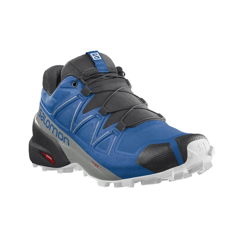 SALOMON Speedcross 5 Wear Resistant Low Top Trail Running Running Shoes Men's Black Blue-1