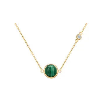 FJ Malachite Collarbone Necklace Women's