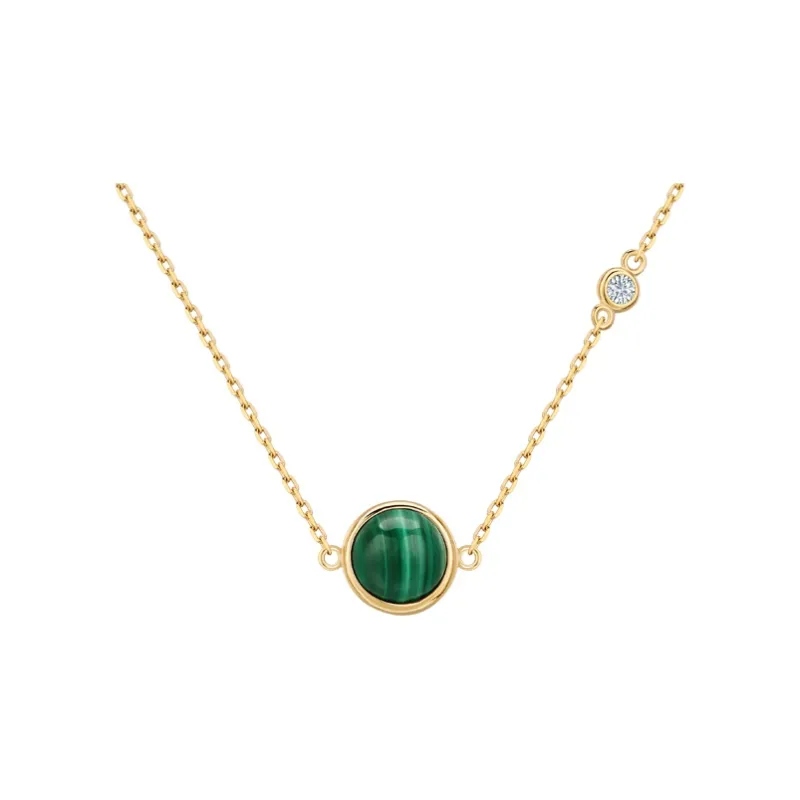 FJ Malachite Collarbone Necklace Women's-0
