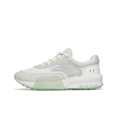 Anta A Dao Slip Resistant Low Top Casual Shoes Women's Green White