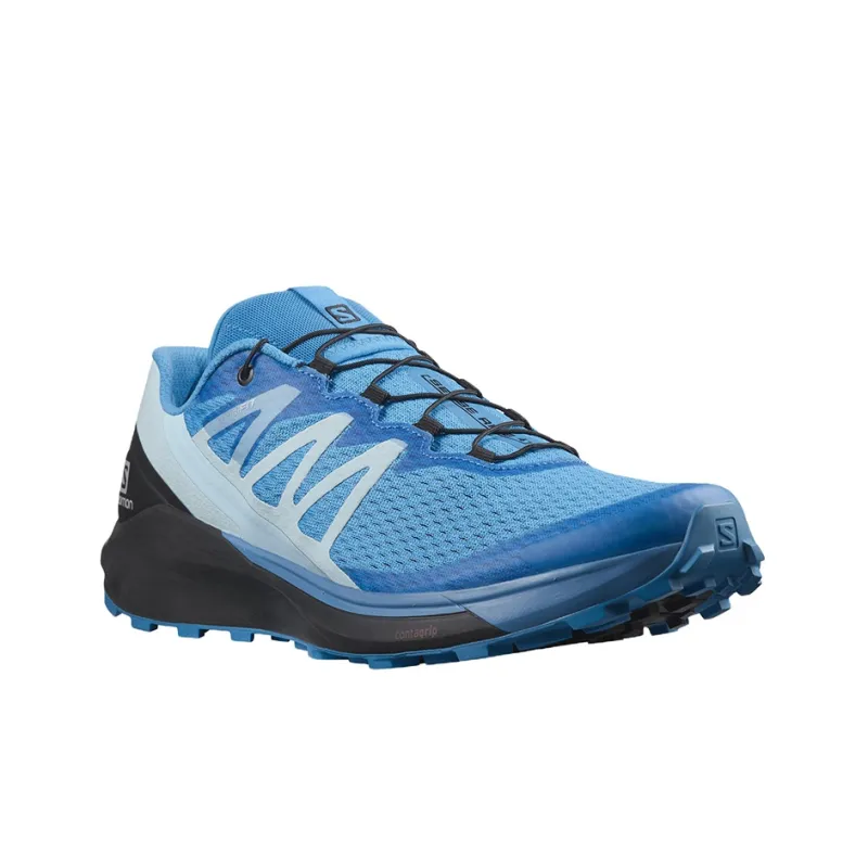 SALOMON Sense Ride 4 Running Shoes Men Low-Top Blue/Black-2
