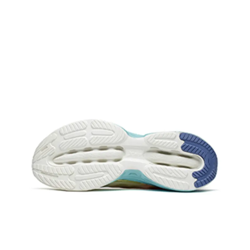 XTEP Shock Absorption Spinning 9.0 Cushioning Abrasion Resistant Breathable Low Top Running Shoes Men's White Yellow-2