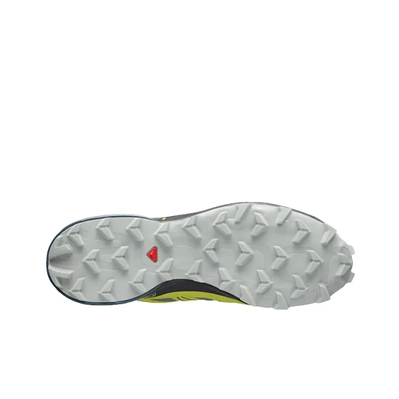 SALOMON Speedcross 5 Abrasion Resistant Low Top Trail Running Running Shoes Men's Black Yellow-4