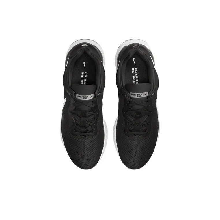 Nike React Miler 3 Black White-3