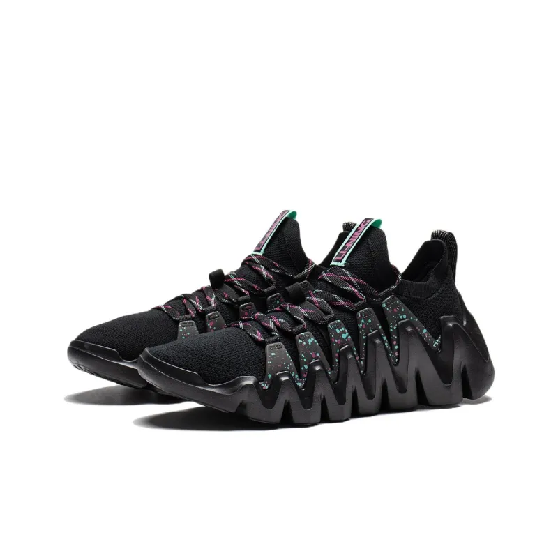 LiNing Phantom Stinger Cushioning Anti Slip Wear Resistant Breathability Low Top Sports Casual Shoes Men's Black-2