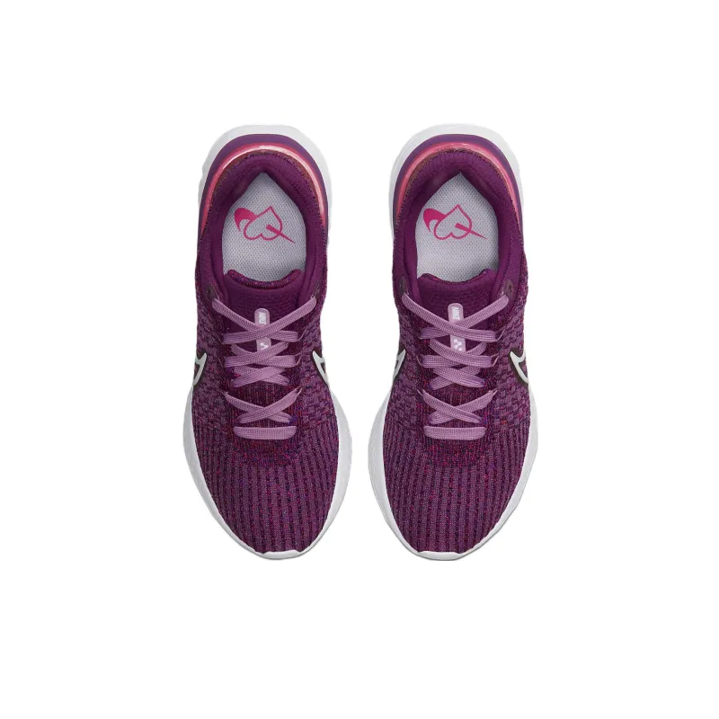 Nike React Infinity Run Flyknit 3 Light Bordeaux Women's-3