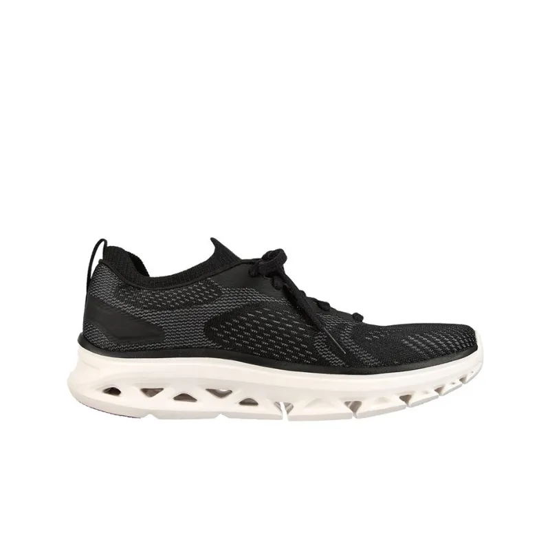 Skechers Go Run Glide Step Cushioning Abrasion Resistant Breathable Low Top Casual Shoes Women's Black-1