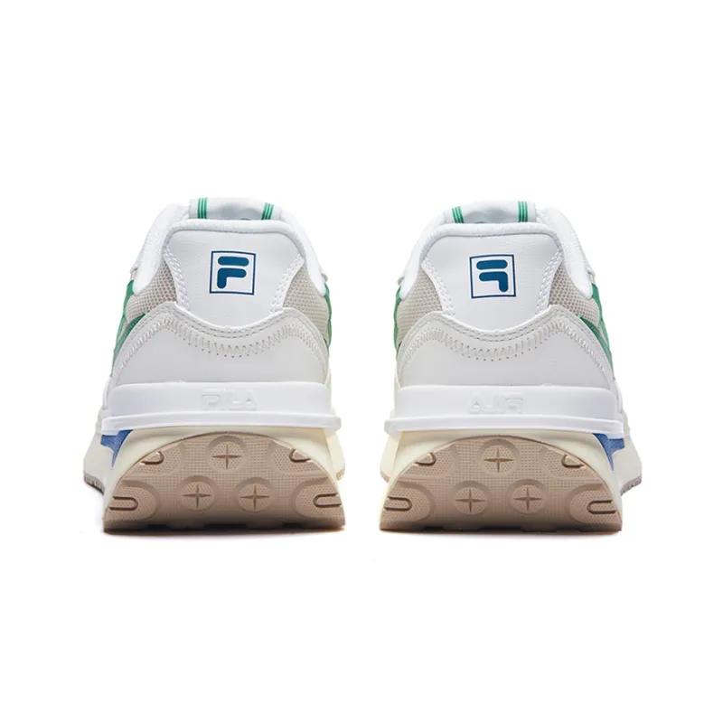 FILA Renno Cushioning Anti Slip And Wear Resistant Low Top Casual Shoes Men's White-3