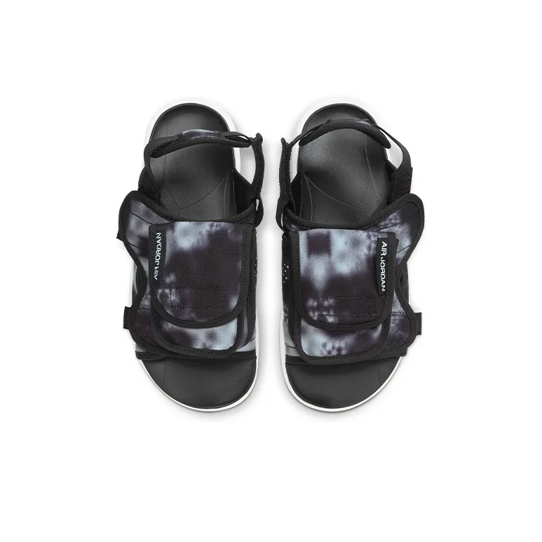 JORDAN Ls Slide Cozy Non Slip Outdoor Sports Sandals Black White Tie Dye 'Black White'-3
