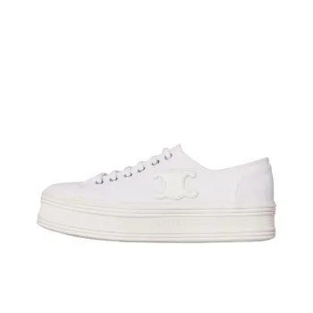 CELINE Low Top Stylish Skateboarding Shoes Women's Neon White
