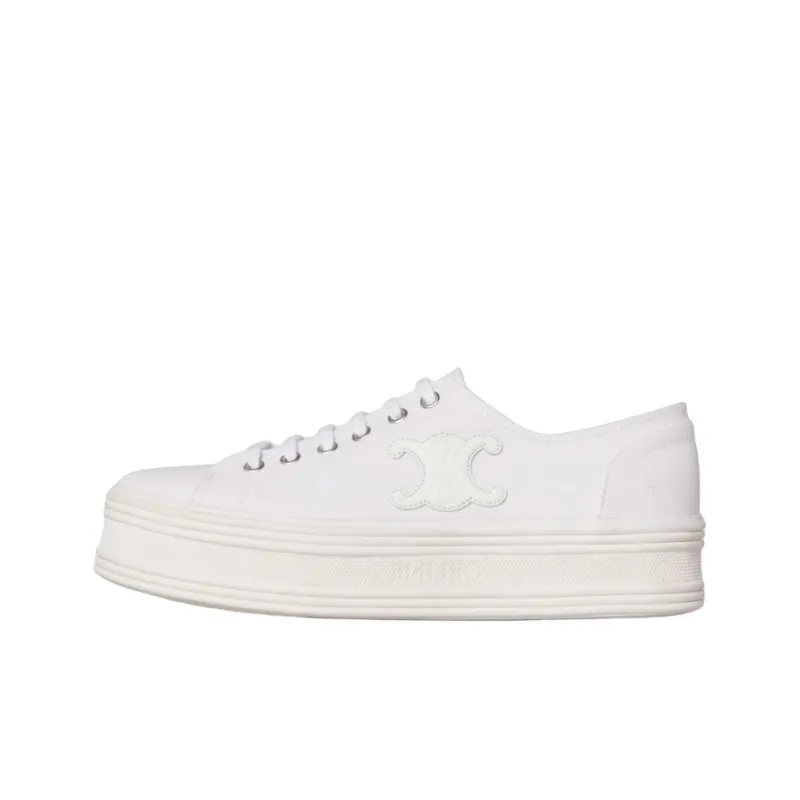 CELINE Low Top Stylish Skateboarding Shoes Women's Neon White-0