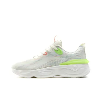 XTEP Polygon 3.0 Anti Slip And Wear Resistant Breathable Low Top Running Shoes Men's White Green