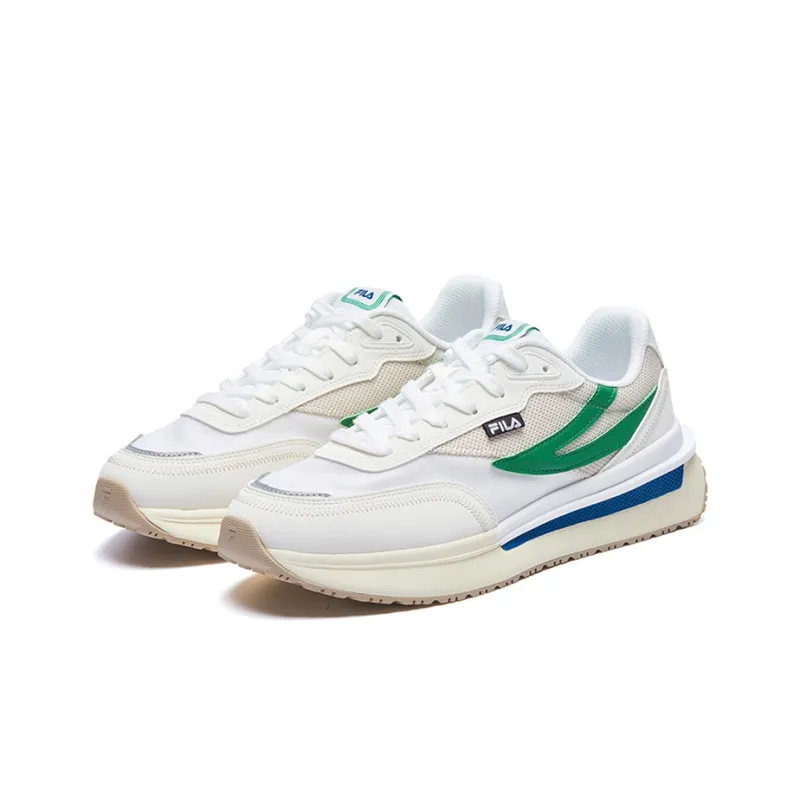FILA Renno Cushioning Anti Slip And Wear Resistant Low Top Casual Shoes Men's White-1