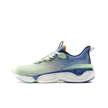 XTEP Polygon 3.0 Breathable Low Top Running Shoes Men's Green Blue Gradient