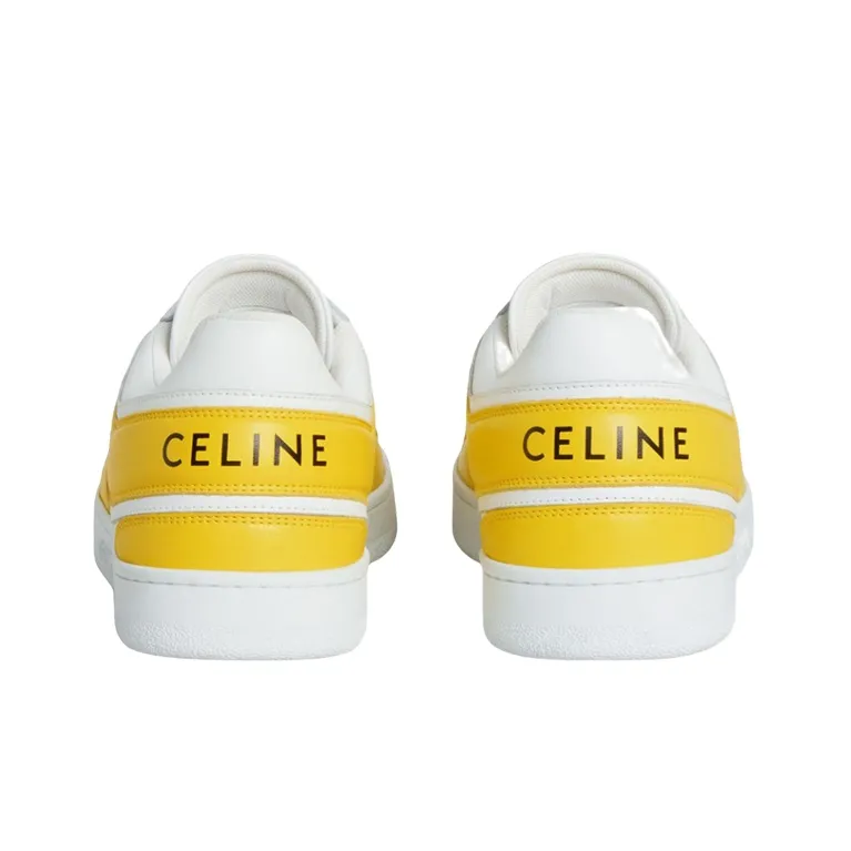 CELINE Trainer Low-Top Stylish Skateboarding Shoes Women's Yellow-3