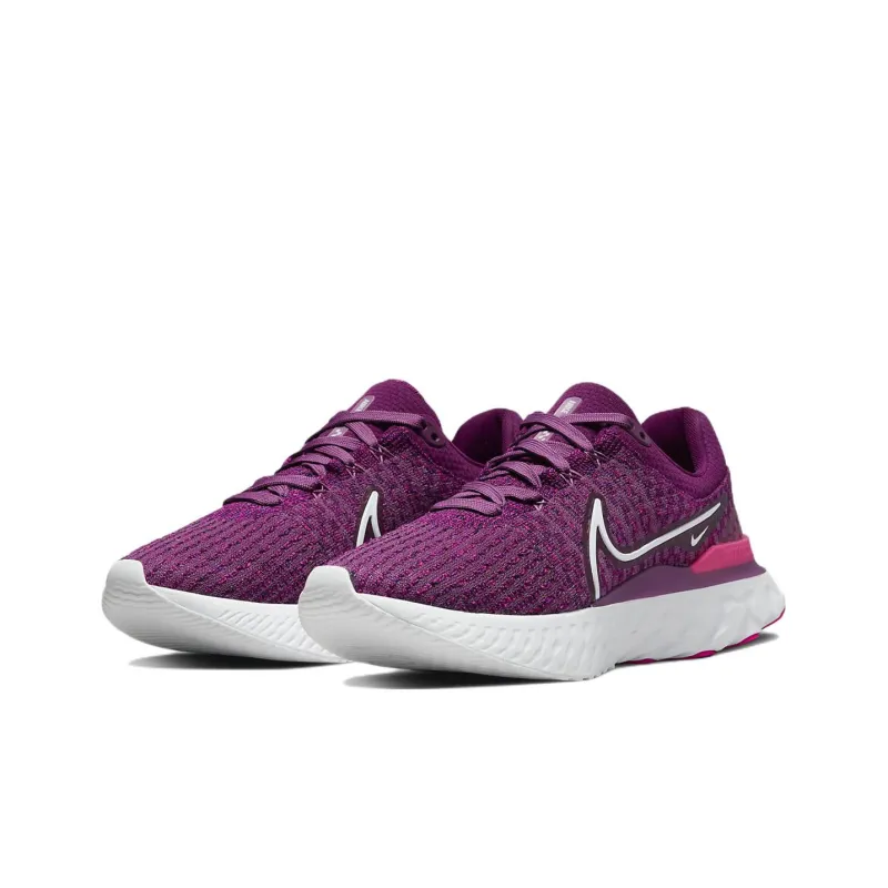 Nike React Infinity Run Flyknit 3 Light Bordeaux Women's-2