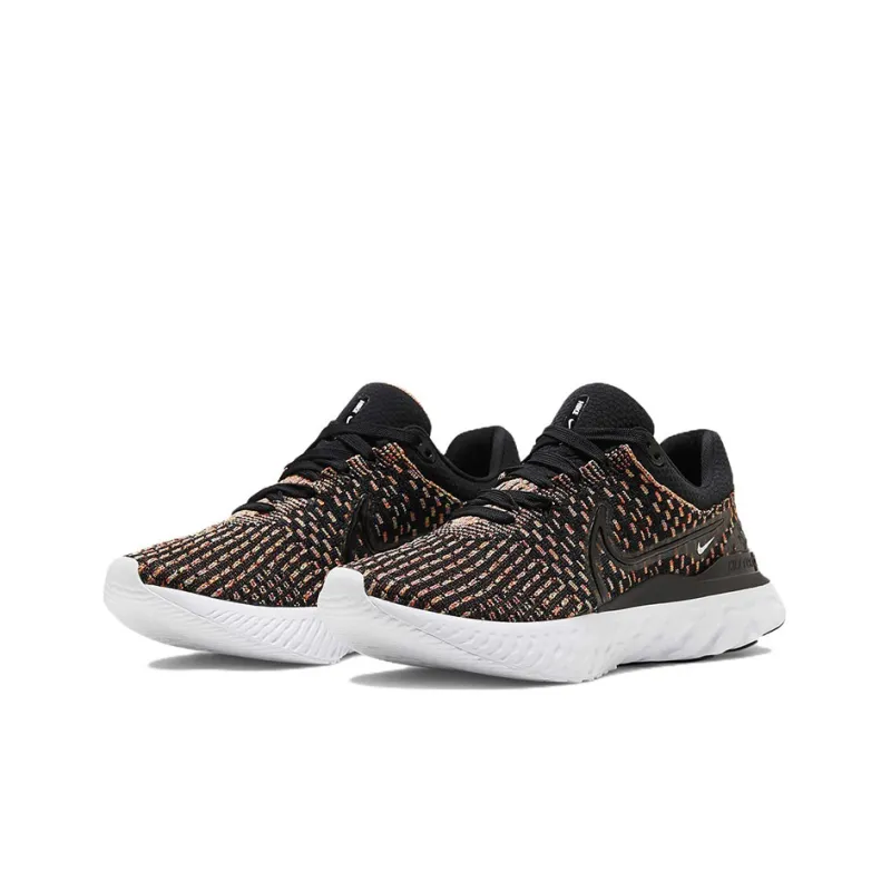 Nike React Infinity Run Flyknit 3 'Black Multi' Women's-2