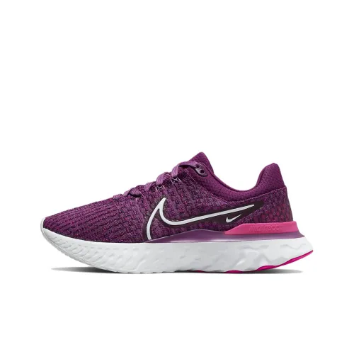 Nike React Infinity Run Flyknit 3 Light Bordeaux Women's