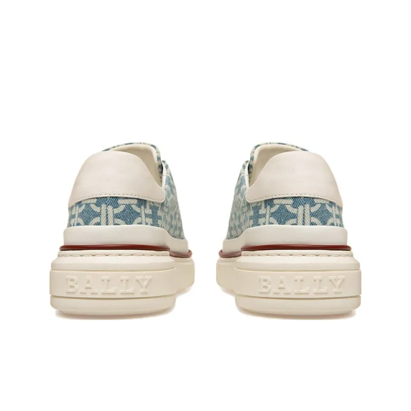 BALLY Maily Low Top Stylish Skateboarding Shoes Women's Blue White-3