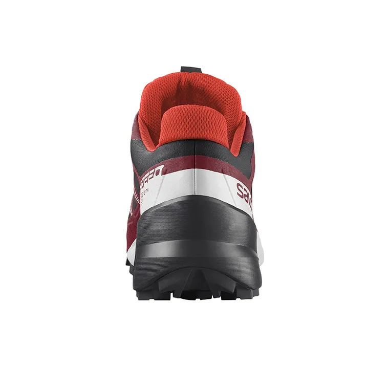 SALOMON Speedcross 5 Wear-Resistant Low-Top Running Shoes Men's Black Red-3