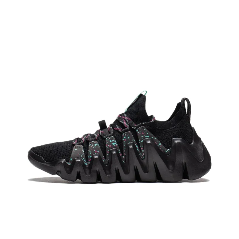 LiNing Phantom Stinger Cushioning Anti Slip Wear Resistant Breathability Low Top Sports Casual Shoes Men's Black-0