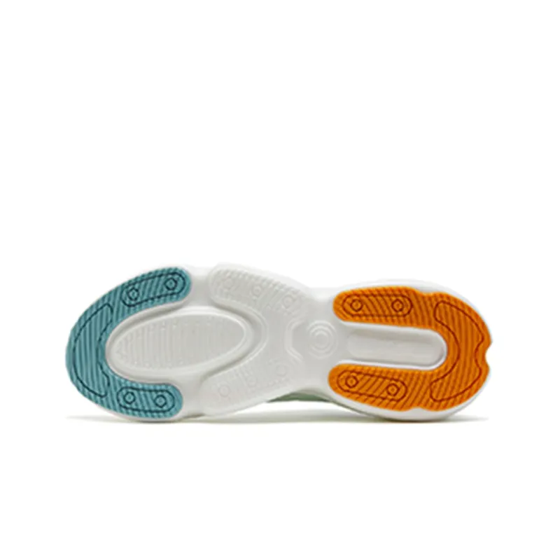 XTEP Polygon 3.0 Cushioned Wear Resistant Slip Resistant Low Top Running Shoes Men's White Green Blue-3