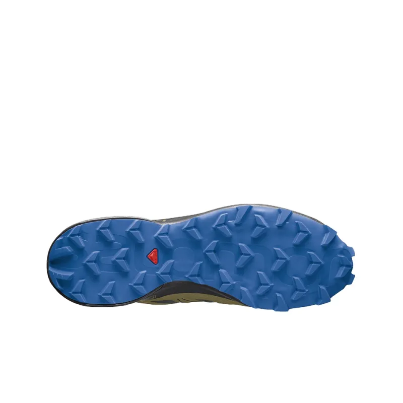 SALOMON Speedcross 5 Durable Breathable Low-Top Trail Running Running Shoes Men's Blue Green-4
