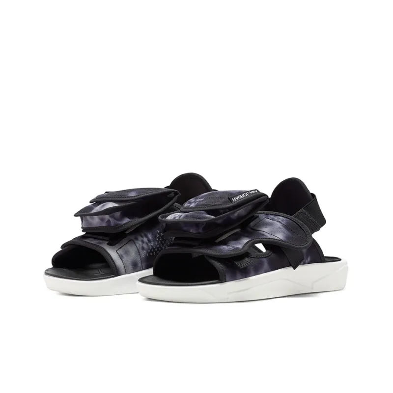 JORDAN Ls Slide Cozy Non Slip Outdoor Sports Sandals Black White Tie Dye 'Black White'-2