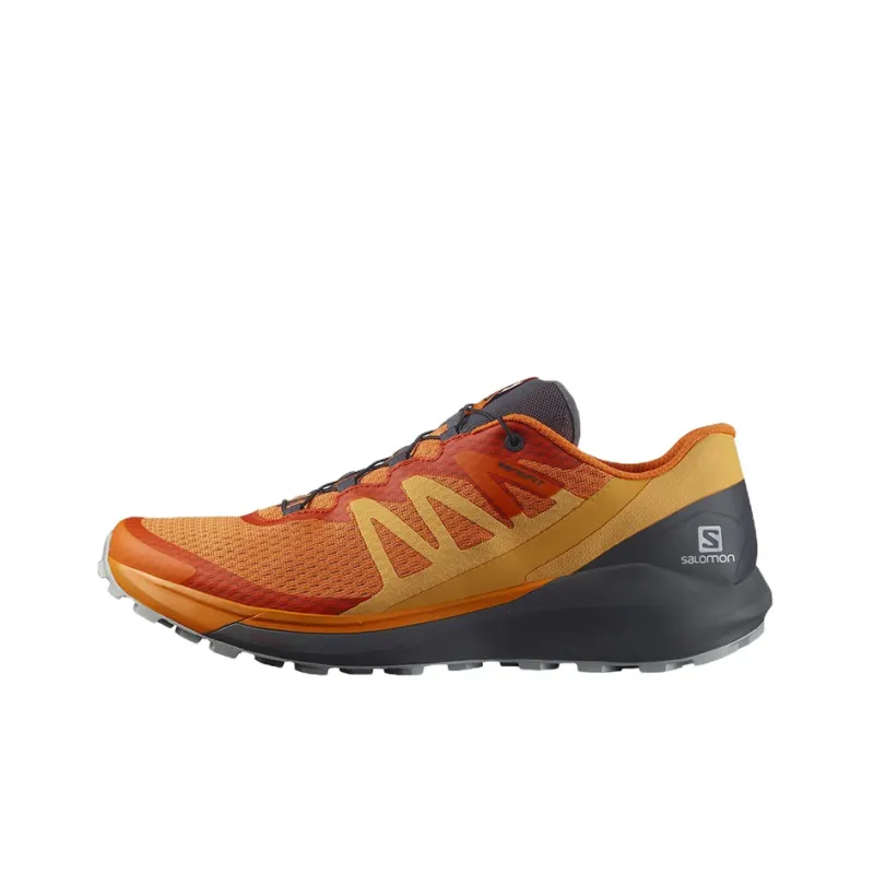 SALOMON Sense Ride 4 Running Shoes Men Low-Top Orange/Black-0