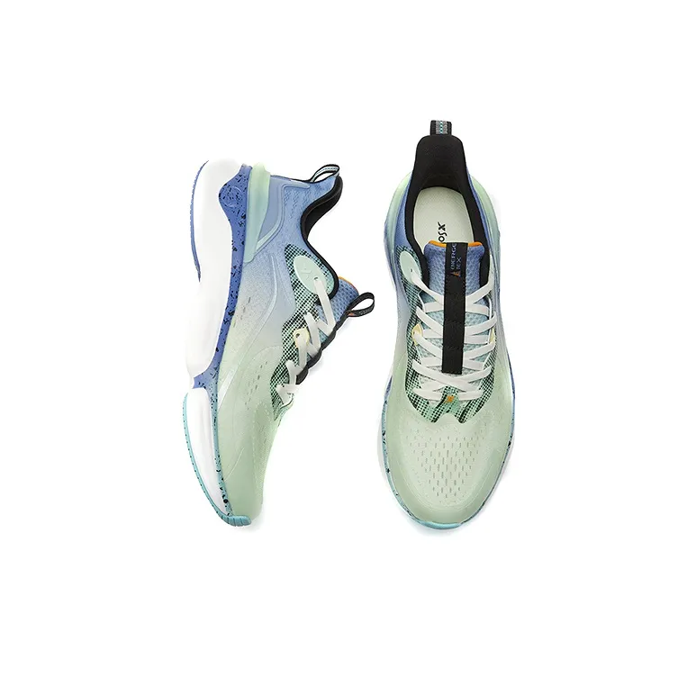 XTEP Polygon 3.0 Breathable Low Top Running Shoes Men's Green Blue Gradient-2