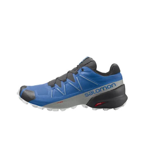 SALOMON Speedcross 5 Running Shoes Men Low-Top Black/Blue