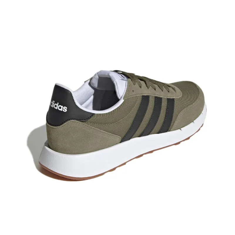 Adidas Run 60s 2.0 Focus Olive Core Black Cloud White-3