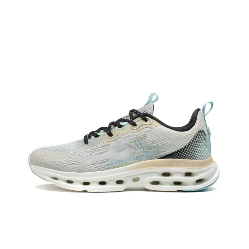 XTEP Shock Absorption Spinning 9.0 Cushioned Wear-Resistant Breathable Low-Top Casual Running Shoes Men's Gray Blue-0