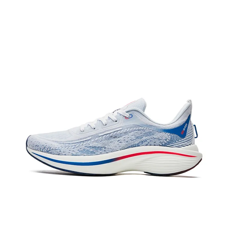 Erke Strange Bullet 3.0 Low Top Running Shoes Men's White Blue-0