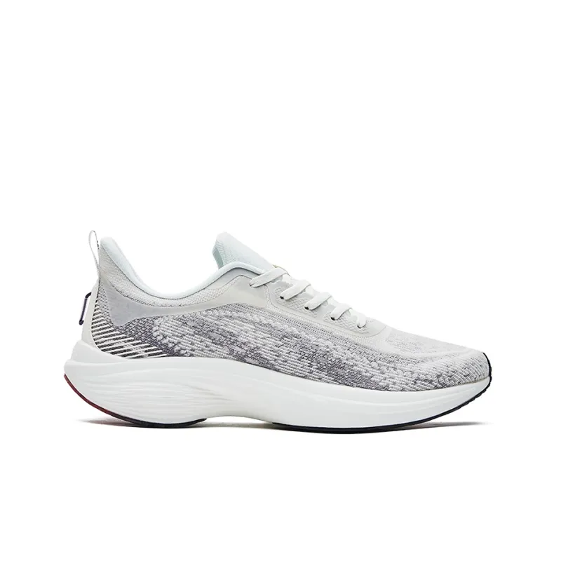 Erke Strange Bullet 3.0 Cushioned Wear-Resistant Breathable Low-Top Running Shoes Men's White-1