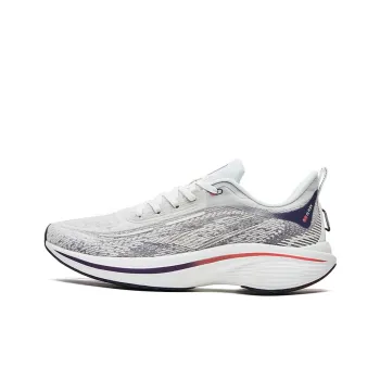 Erke Strange Bullet 3.0 Cushioned Wear Resistant Breathable Low Top Running Shoes Men's White