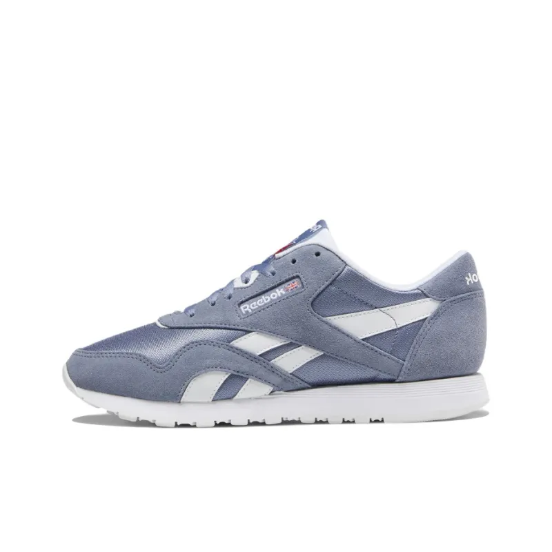 Reebok Classic Nylon Running Shoes Women's Low-Top Light Blue-0