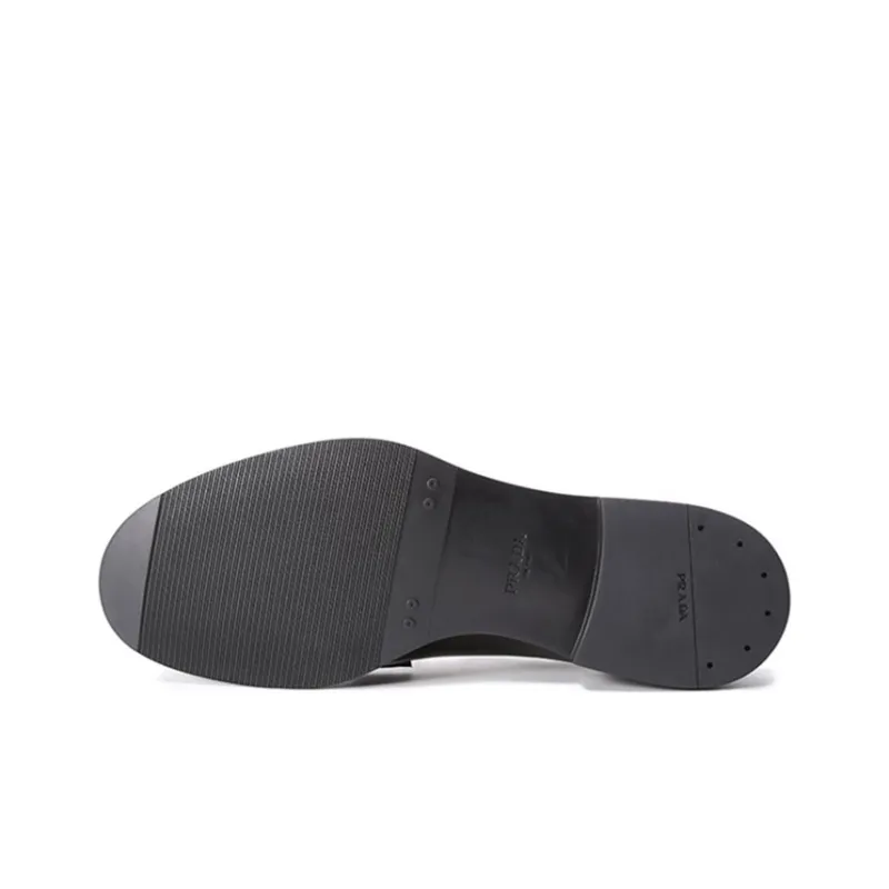 PRADA Dress Shoes Men Low Top Black-5