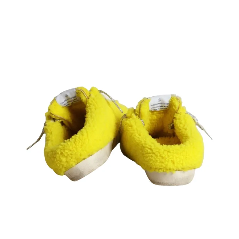 Golden Goose Super Star Sabot Stylish Skateboarding Shoes Women's Yellow Old fashioned-3