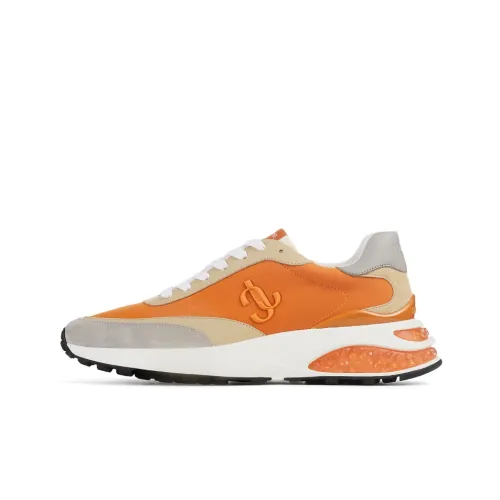 Jimmy Choo Memphis Casual Shoes Men Low-Top Amber Orange