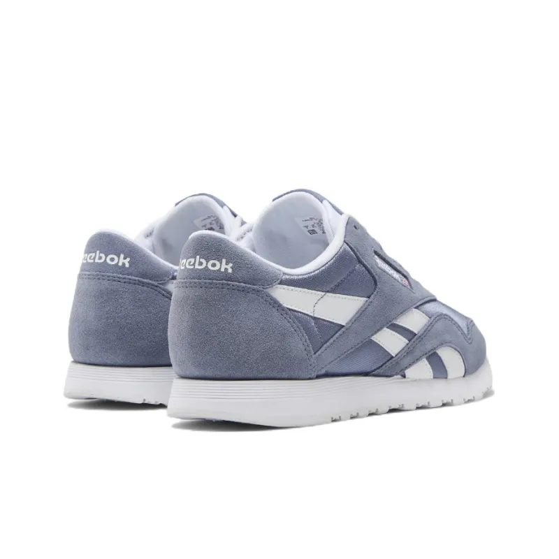 Reebok Classic Nylon Running Shoes Women's Low-Top Light Blue-3
